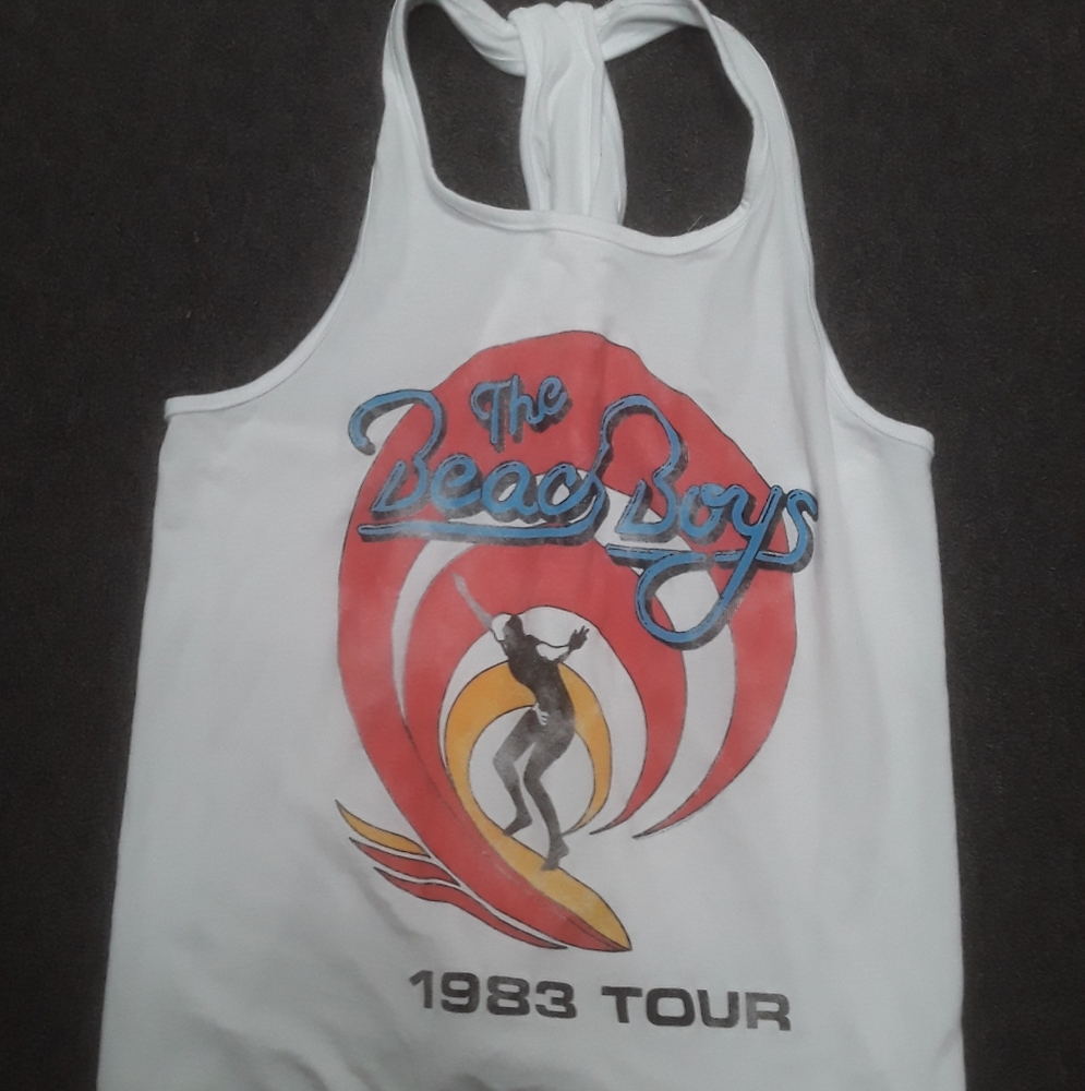 WOMEN'S RACERBACK TANK TOP BEACH BOYS SIZE LARGE